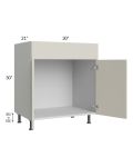 Milan Beige Matte 30" Vanity Sink Base Cabinet
