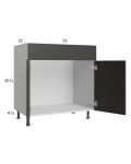 Euro Cafe 33" Vanity Sink Base Cabinet