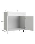 Harbor White 33" Vanity Sink Base Cabinet
