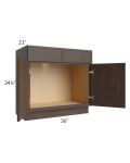 Vienna Kona Brown 36" Vanity Sink Base Cabinet