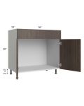 Milan Cafe 36" Vanity Sink Base Cabinet