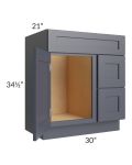 30" Vanity Sink and Drawer Combo (Drawers on Right)