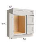 30" Vanity Sink and Drawer Combo (Drawers on Right)