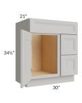 30" Vanity Sink and Drawer Combo (Drawers on Right)