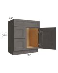 30" Vanity Sink and Drawer Combo (Drawers on Left)