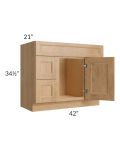 Tuscan Timber 42" Vanity Sink and Drawer Combo