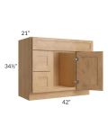 Midtown Timber Shaker 42" Vanity Sink and Drawer Combo
