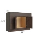 Vienna Kona Brown 48" Vanity Sink and Drawer Combo