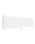 Milan White Matte 96" Straight Valance