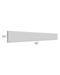 Midtown Painted Grey Shaker 96" Straight Valance