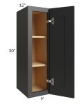Midtown Black Shaker 9x30 Wall Cabinet