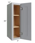 Asheville Grey Shaker 09x30 Wall Cabinet