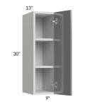 Milan Grey Gloss 9x30 Wall Cabinet