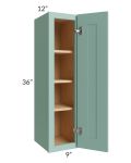Midtown Mint Green Shaker 9x36 Wall Cabinet