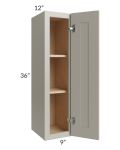 Stratton Light Grey Shaker 9x36 Wall Cabinet