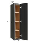 Midtown Black Shaker 9x42 Wall Cabinet