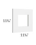 Aspen White Shaker 12x12 Glass Door Only with Glass Included