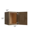 Midtown Mocha Shaker 12x15 Wall Cabinet