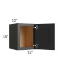 Midtown Black Shaker 12x15 Wall Cabinet