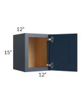 Midtown Blue Shaker 12x15 Wall Cabinet