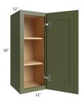 Midtown Hunter Green Shaker 12x30 Wall Cabinet