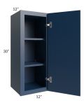 Portland Navy Blue 12x30 Wall Cabinet