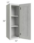 Heather Grey Shaker 12x36 Wall Cabinet