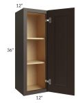 Southport Espresso Shaker 12x36 Wall Cabinet
