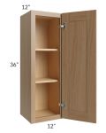 Asheville Rift Oak Shaker 12x36 Wall Cabinet