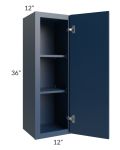 Portland Navy Blue 12x36 Wall Cabinet