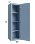 Sky Blue Shaker 12x42 Wall Cabinet
