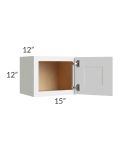 Vail White Shaker 15x12 Wall Cabinet