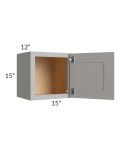 Midtown Light Grey Shaker 15x15 Wall Cabinet