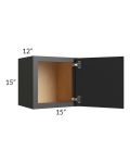 Vienna Black 15x15 Wall Cabinet