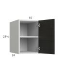 Euro Cafe 15x22-5/8x24 Wall Cabinet