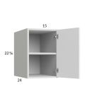 Harbor White 15x22-5/8x24 Wall Cabinet
