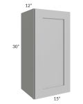 Midtown Painted Grey Shaker 15x30 Wall Cabinet
