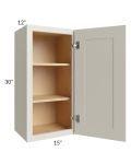 Asheville Cloud Shaker 15x30 Wall Cabinet