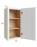 Asheville White Shaker 15x30 Wall Cabinet