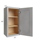 Gramercy Grey Mist 15x30 Wall Cabinet