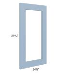 Sky Blue Shaker 15x30 Glass Door Only with Glass Included