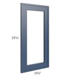 Portland Navy Blue 15x30 Glass Door Only with Glass Included 