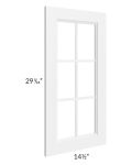 Signature Vanilla 15x30 Mullion Glass Door Only with Glass Included