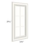 Signature Vanilla 15x30 Mullion Glass Door Only with Glass Included