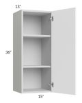 Milan White Matte 15x36 Wall Cabinet