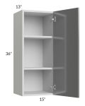 Milan Grey Gloss 15x36 Wall Cabinet