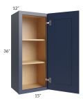 Bayville Blue 15x36 Wall Cabinet
