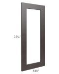 Brazilian Shaker 15x36 Glass Door Only with Glass Included