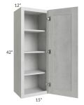 Heather Grey Shaker 15x42 Wall Cabinet