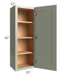 Midtown Pistachio Green Shaker 15x42 Wall Cabinet
